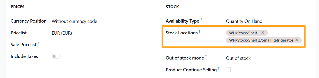 odoo ceneo product data feed stock settings locations